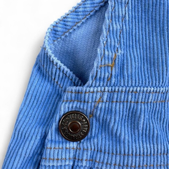 Vintage Levi's Blue corduroy Overalls Classic Workwear Style - Picture 3 of 6